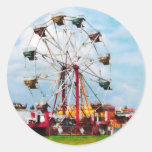 Ferris Wheel Against Blue Sky Stickers