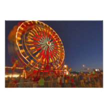 Ferris wheel at dusk at the Northwest Montana Art Photo