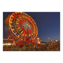 Ferris wheel at dusk at the Northwest Montana