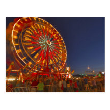 Ferris wheel at dusk at the Northwest Montana Post Card