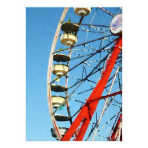 Ferris Wheel Closeup Personalized Invite