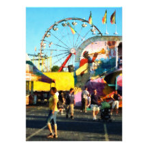 Ferris Wheel in Distance Personalized Invite