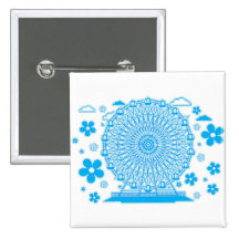 Ferris_Wheel Pinback Button
