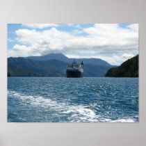 Ferry Crossing Cook Strait Poster