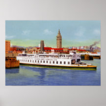 Ferry de San Francisco la Californie Posters