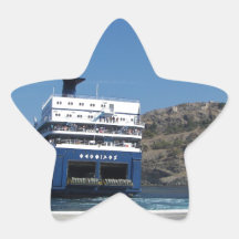Ferry Docking Star Stickers