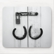 Fers à cheval rouillés Mousepad Tapis De Souris