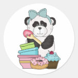 Festins de bonbon à ours panda autocollants