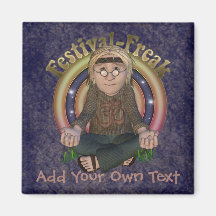 Festival Freak Personalized Magnet