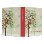 Festive Birds Holiday Recipe Binder