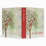 Festive Birds Holiday Recipe Binder