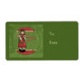 Festive Design with country angel Custom Shipping Label