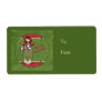 Festive Design with country angel Shipping Label