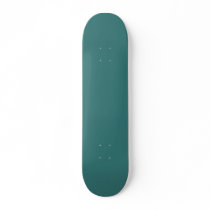 Festive dull blue Circles on a retro blue backgrou Custom Skateboard