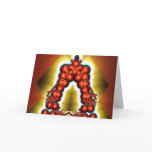Festive glow bead tower card