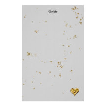 Festive Golden Cookie Stationery