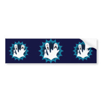 Festive Halloween Ghosts Bumper Sticker