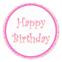Festive Happy Birthday Sticker