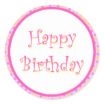 Festive Happy Birthday Sticker