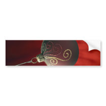 Festive Holiday Christmas Decorations Bumper Sticker