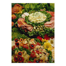 Festive holiday platters custom announcement