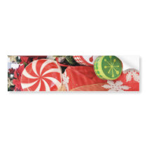 Festive Merry Christmas Design Bumper Sticker