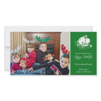 Festive Ornament (Happy Holidays Green)