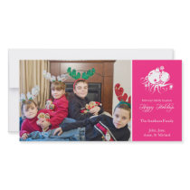 Festive Ornament (Happy Holidays Hot Pink)