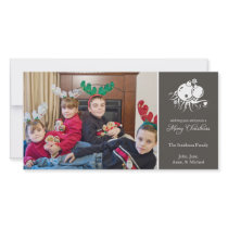Festive Ornament (Merry Christmas Grey)