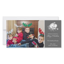 Festive Ornament (Merry Christmas Grey)