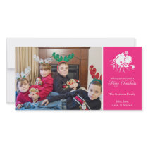Festive Ornament (Merry Christmas Hot Pink)
