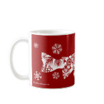 Festive Red and White Snow Trout Mug
