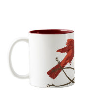 Festive Red Cardinals Coffee Mugs