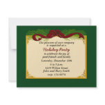 Festive Red Ribbon Holiday Party Invitation