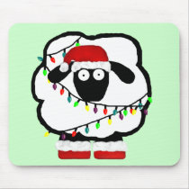 Festive Sheep Mousepad