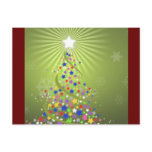 Festive Stars Christmas Card Postcards