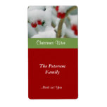 Festive Wine Label