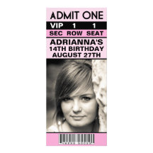 Fête d'anniversaire de billet de photo des roses p invitations