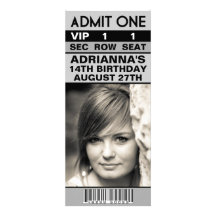 Fête d'anniversaire de billet de photo du gris en  invitations