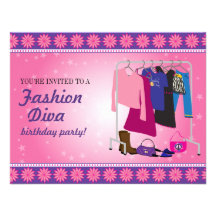 Fête d'anniversaire de diva de mode bristols personnalisés