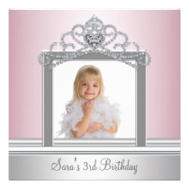 Fête d'anniversaire de princesse Tiara Photo princ invitations