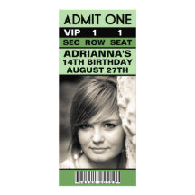 Fête d'anniversaire en bon état de billet de photo invitations personnalisables
