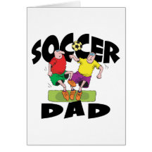 Fête des pères drôle de papa du football cartes de vœux
