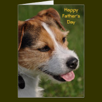 Fête des pères du chien cartes