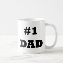 Fête des pères heureuse - numéro 1 papa - papa #1 tasse à café