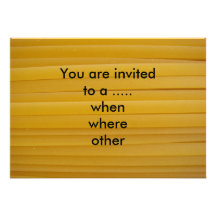 Fettuccine Pasta Invitation
