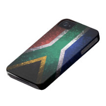 Feu d'artifice de drapeau de l'Afrique du Sud Coque iPhone 4 Case-Mate