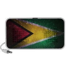 Feu d'artifice ; Drapeau de la Guyane Haut-parleur Portable