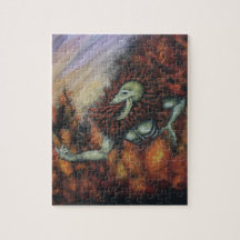 Feuer-Dämon Jigsaw Puzzle