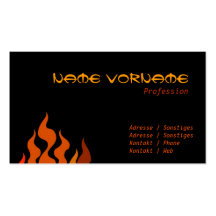Feuer Visitenkarten Vorlage